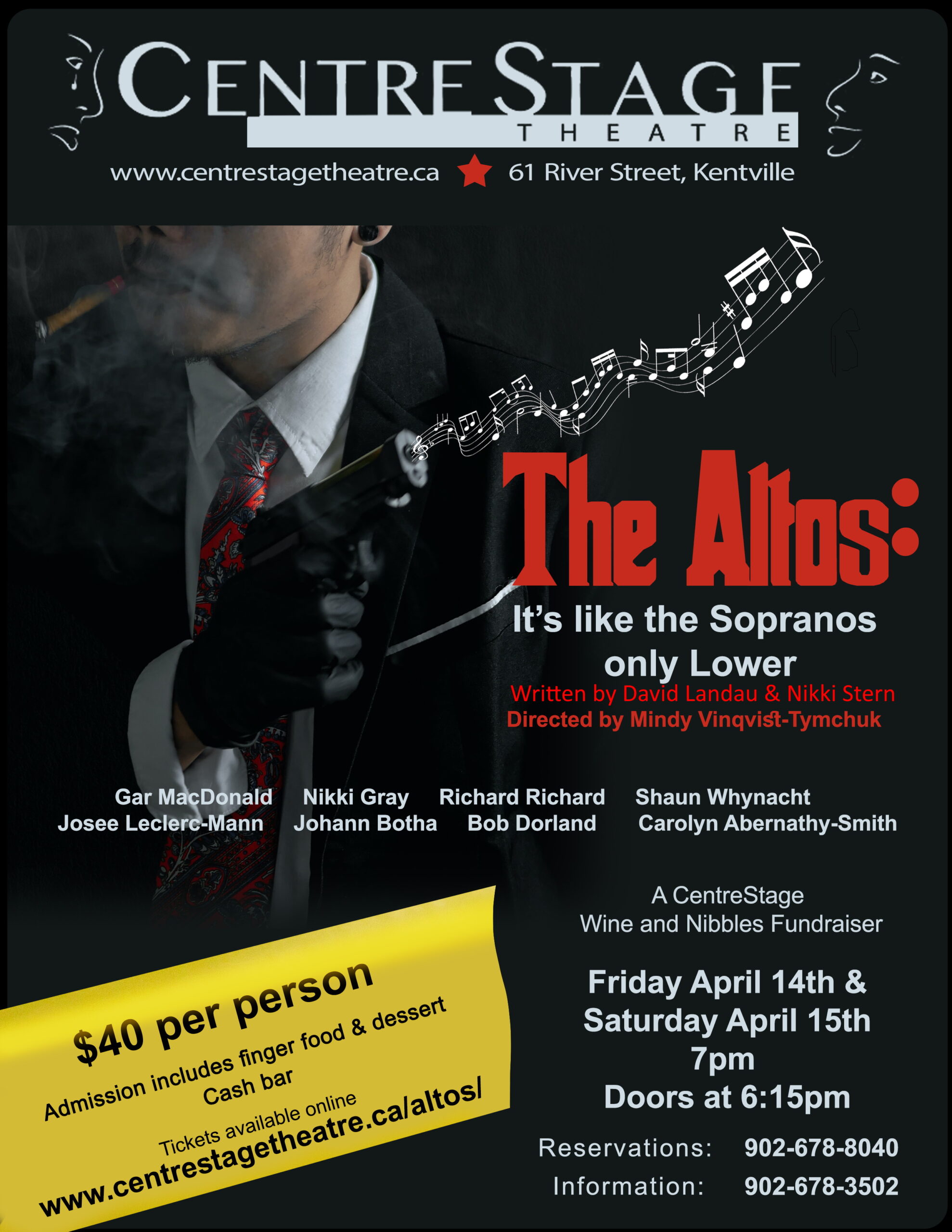 DinnerTheatre with writers The Altos